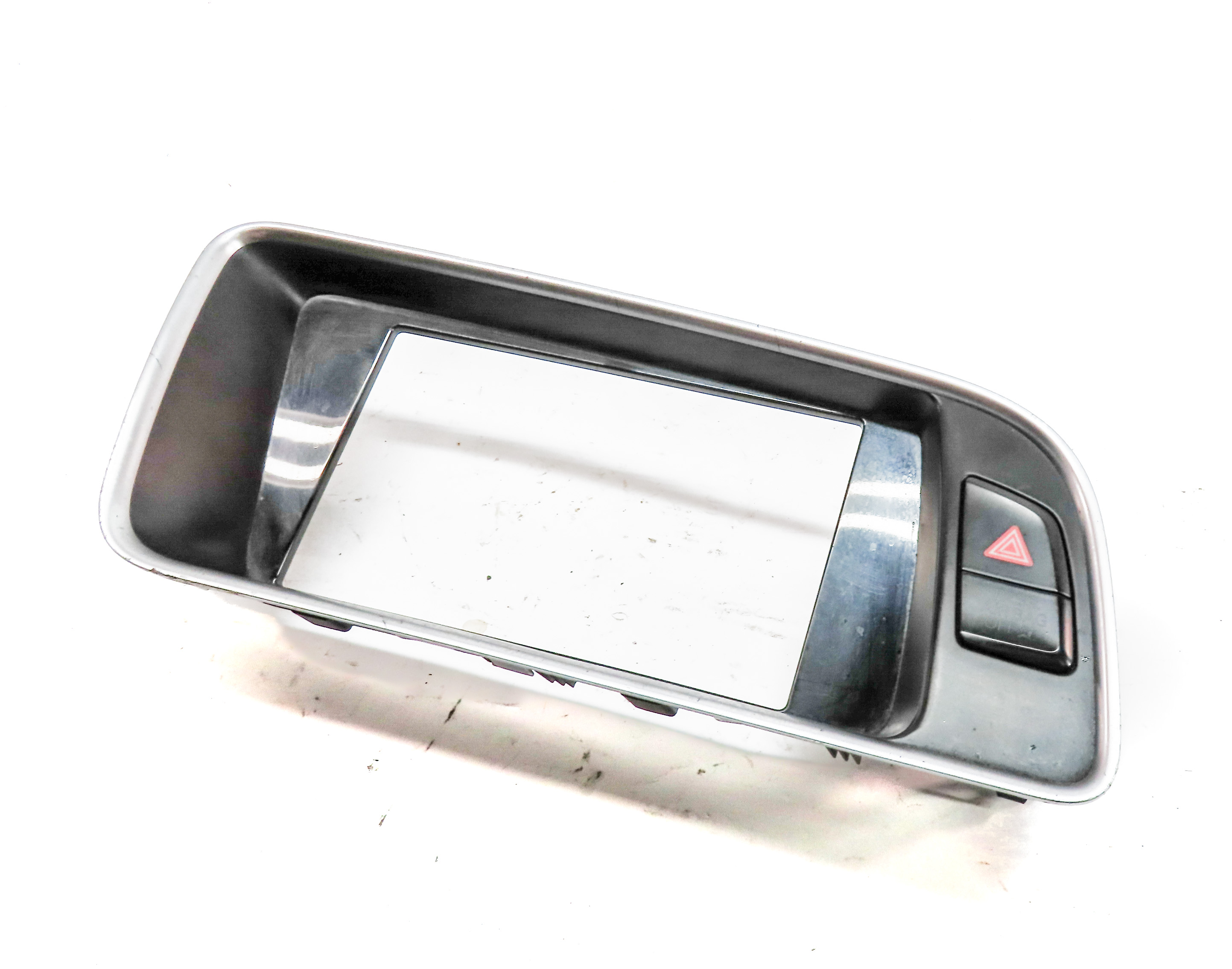 2015 AUDI Q5 (B8 8R) FRONT CENTER DASH INFORMATION SCREEN TRIM SURROUND — exact item pictured